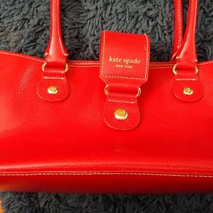 Kate Spade red purse with matching wallet